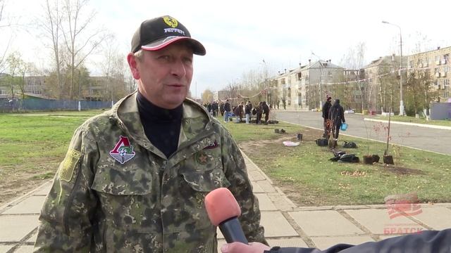 Более 350 саженцев деревьев высадили в Братске