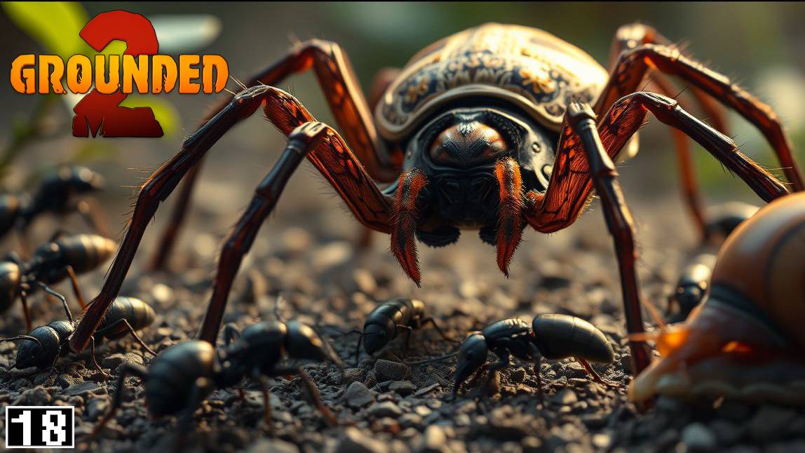 Нашел следы Акселя! Готовься, паучара, я скоро приду! Grounded 2 #18