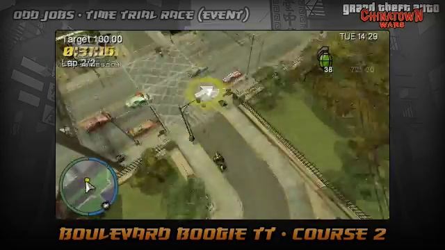 GTA Chinatown Wars - Walkthrough - Time Trial Race - Boulevard Boogie TT - Course #2