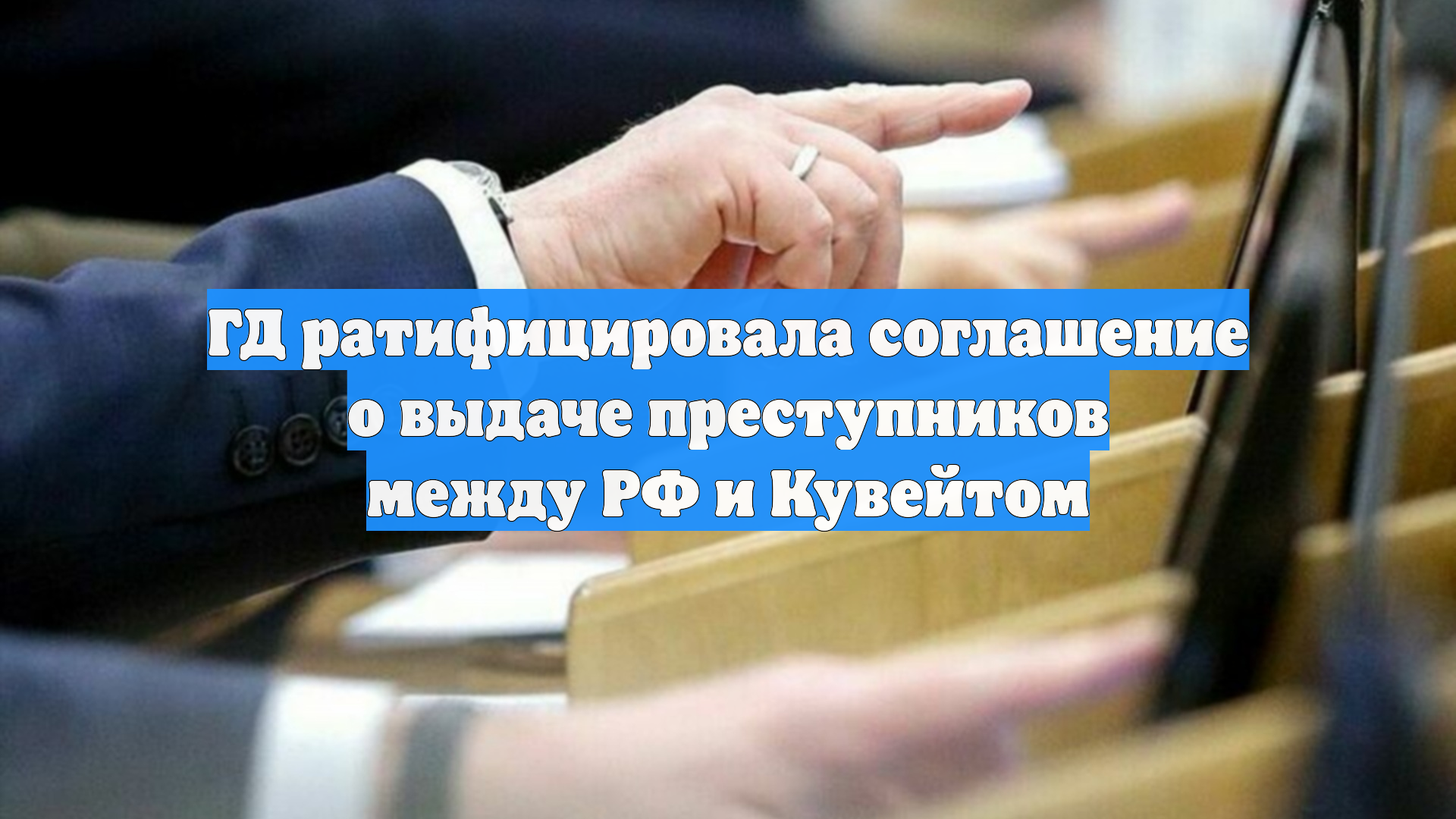 ГД ратифицировала соглашение о выдаче преступников между РФ и Кувейтом
