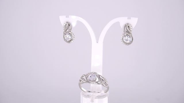 Комплект: Серьги арт.33817150Д и Кольцо арт.23817150Д