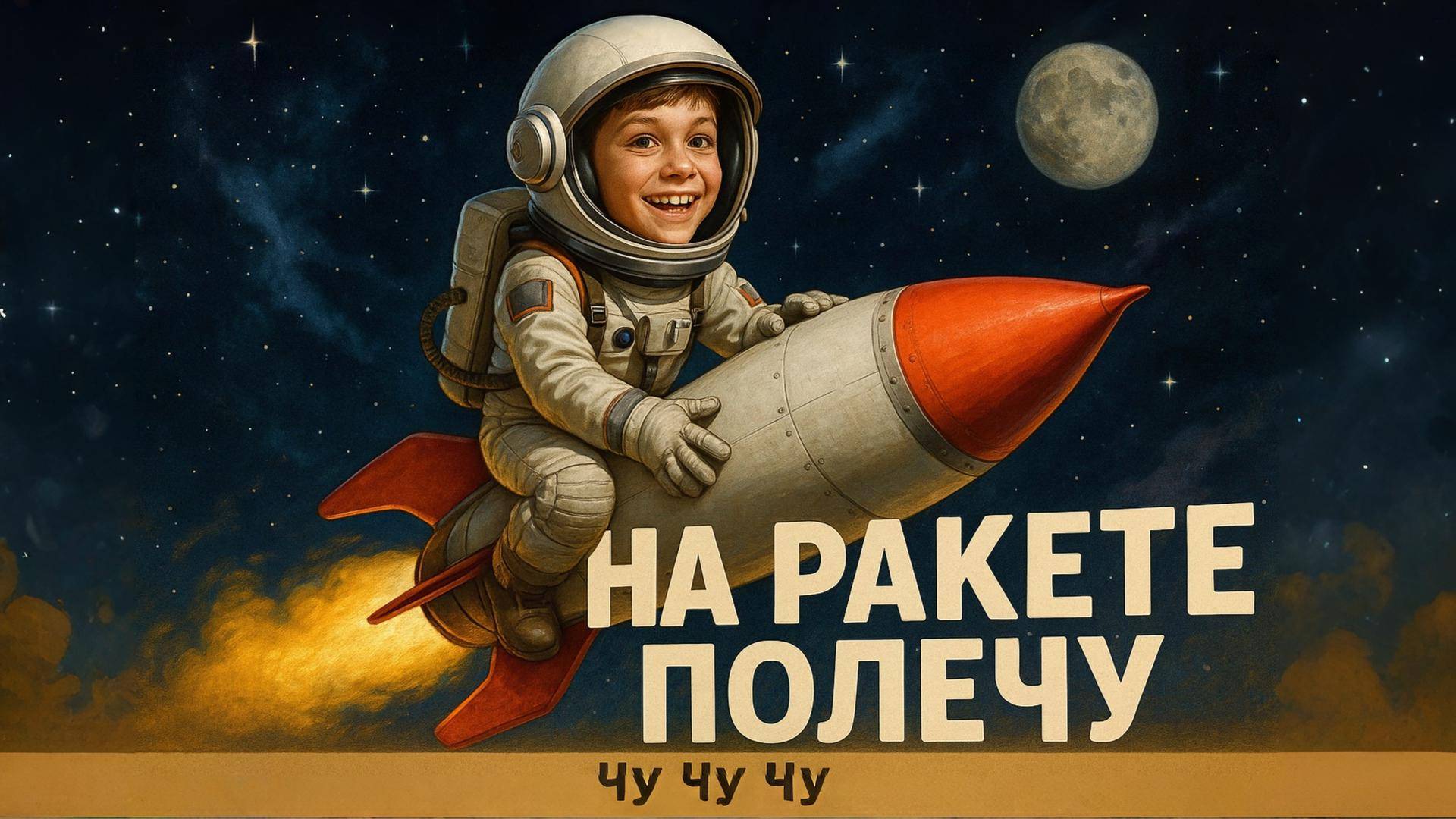 НА РАКЕТУ ПОЛЕЧУ ЧУ ЧУ ЧУ ЧУ. Детская песенка про космос.