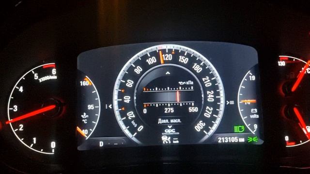 Давление масла в реальном времени Opel Insignia)