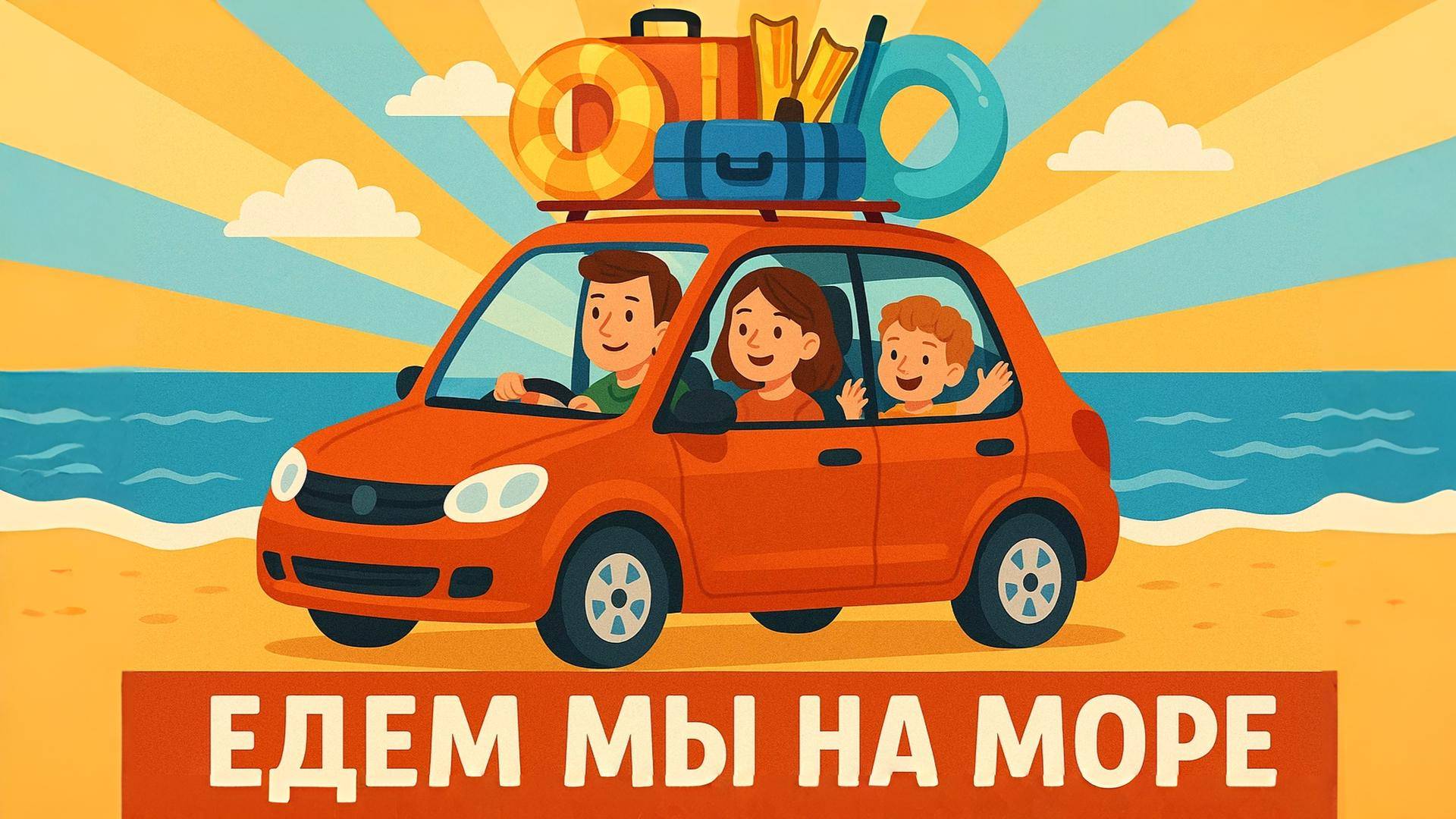 ЕДЕМ МЫ НА МОРЕ. Бип Бип. Веселая песенка для детей