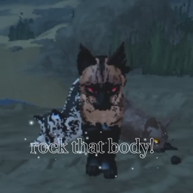 WCUE||Roblox||коты воители||rock That Body!||