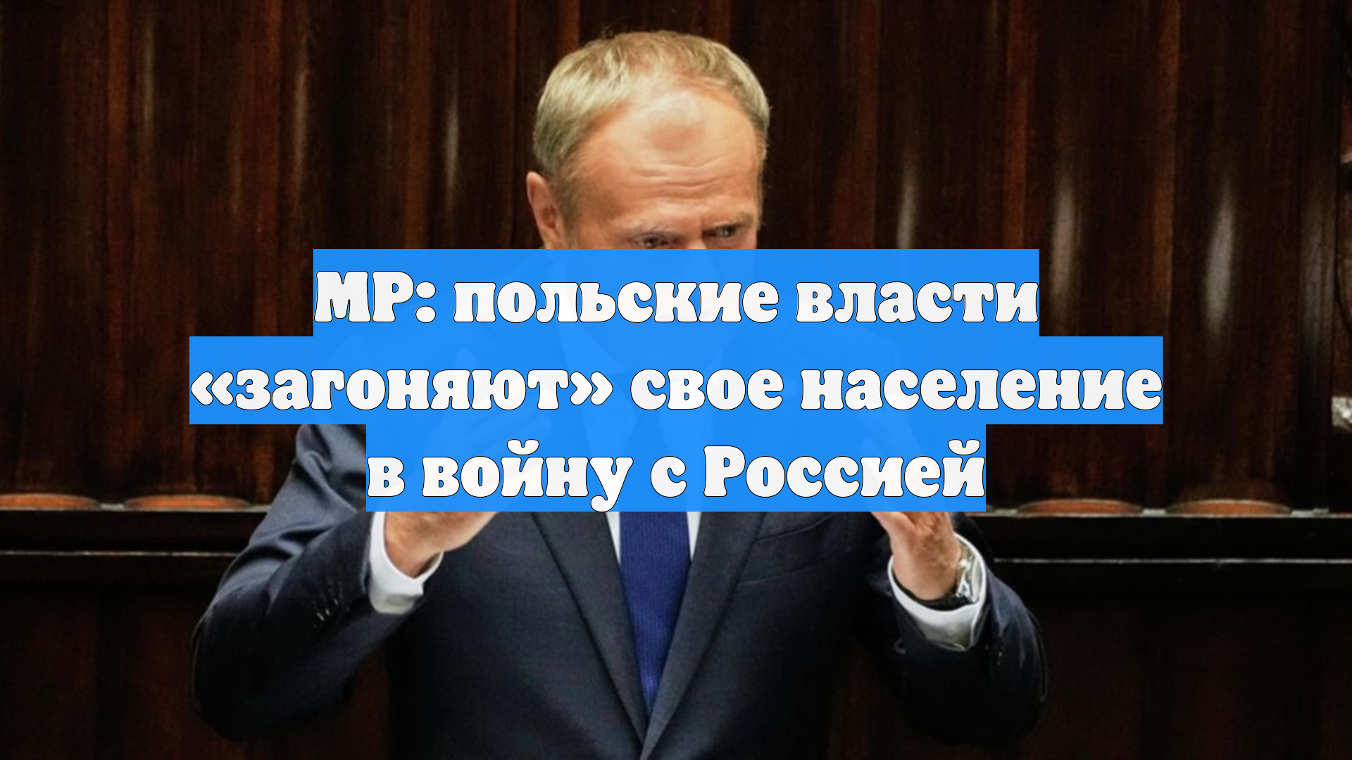 MP: польские власти загоняют свое население в войну с Россией