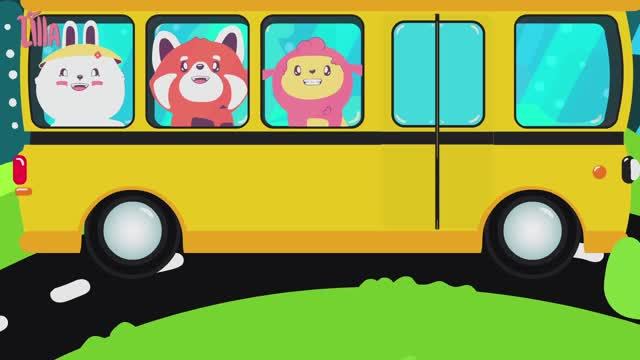The Wheels On The Bus | Детские песенки и песни-путешествия | Lilla The Lamb