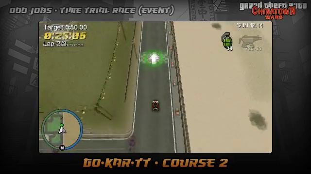 GTA Chinatown Wars - Walkthrough - Time Trial Race - Go-Kar-TT - Course #2