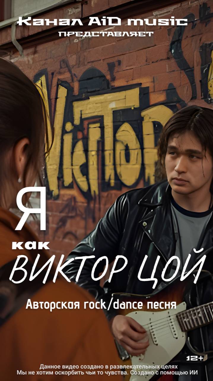 [Я как Виктор Цой] - авторская Rock/dance песня [нейроклип]