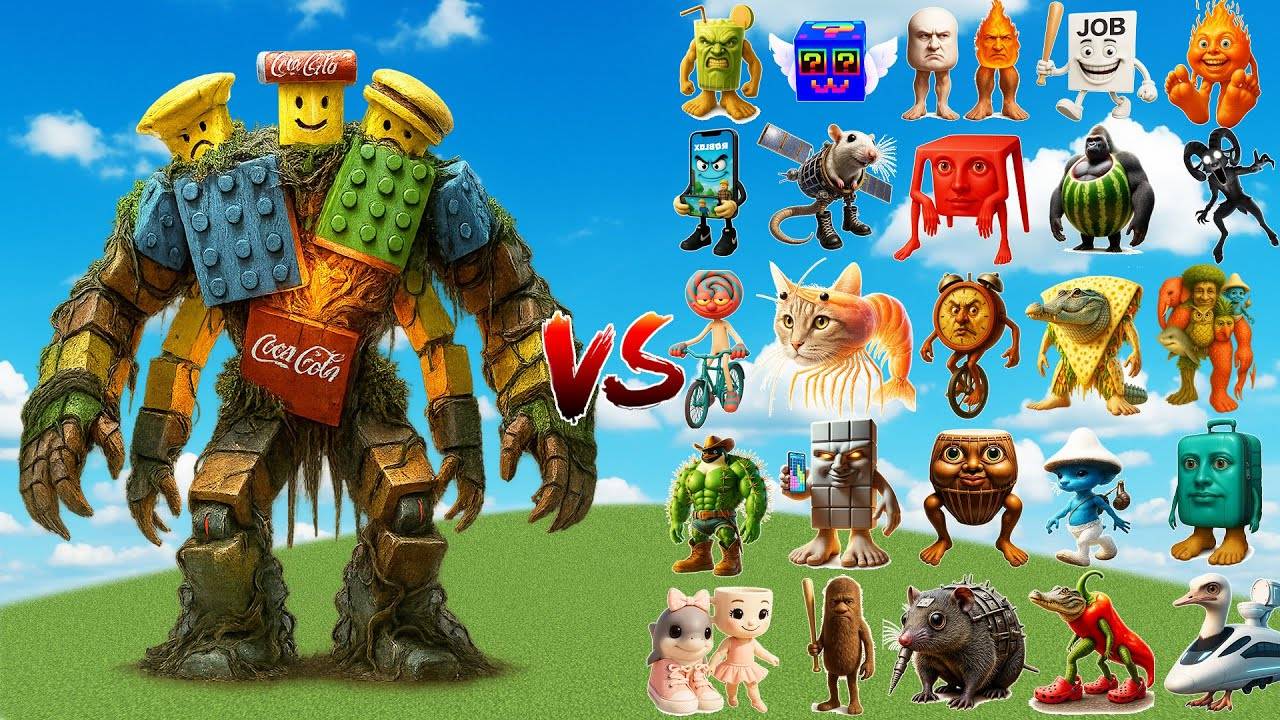 Комбинация Нубини против всех боссов Мозгогнила | Minecraft Mob Battle