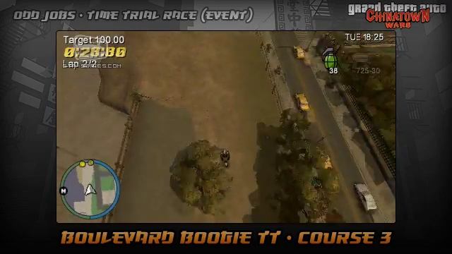 GTA Chinatown Wars - Walkthrough - Time Trial Race - Boulevard Boogie TT - Course #3