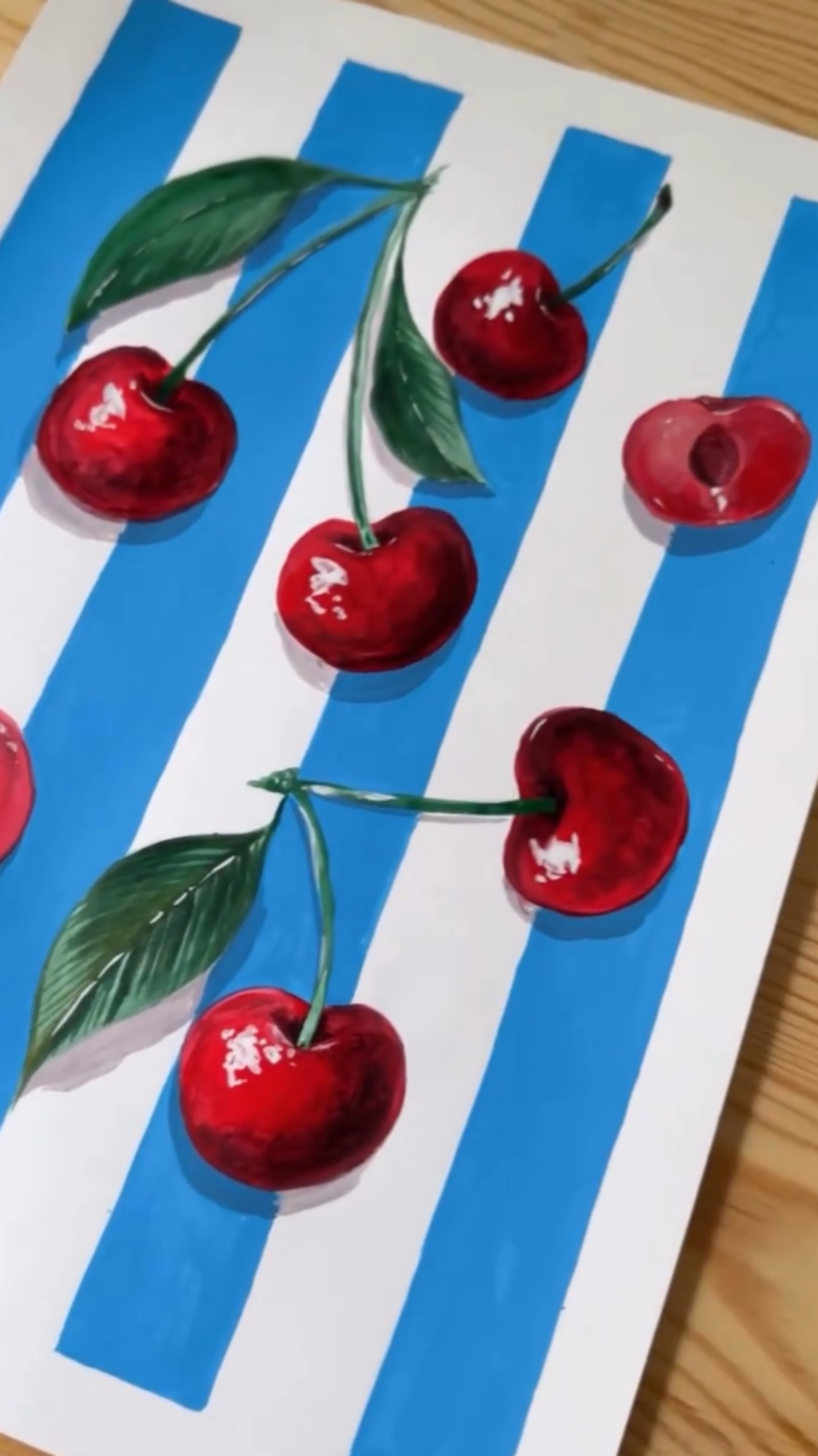 Рисуем вишню 🍒 Жмите выше, чтобы получить 🎁