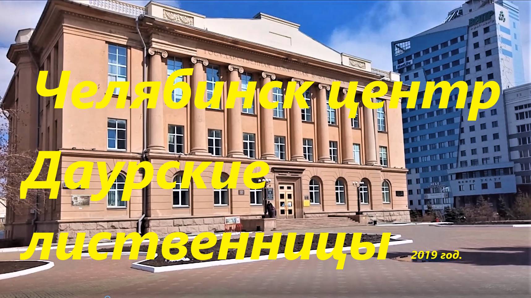 Челябинск. Центр. Государственная публичная библиотека Даурские лиственницы -. 2019 г.