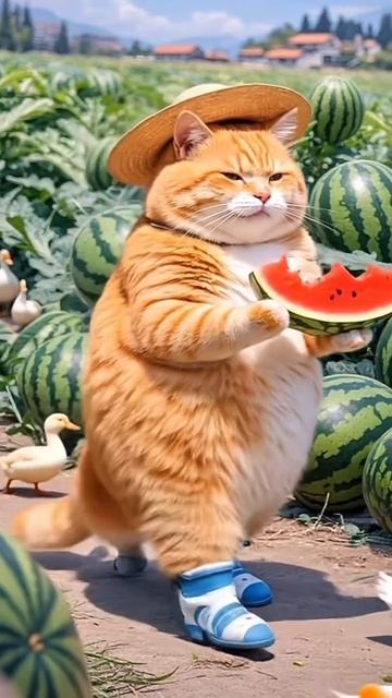 Арбузы 🍉🍉🍉
#рыжийкот #мультик #нейросеть #рекомендации #юмор #животные #топ #рек #врек