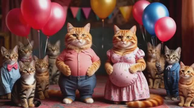 #Кошки на гендер пати