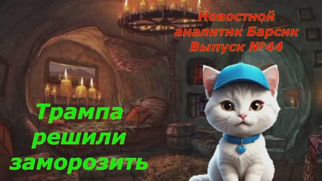 Новостной аналитик Барсик Выпуск №44 Трампа решили заморозить