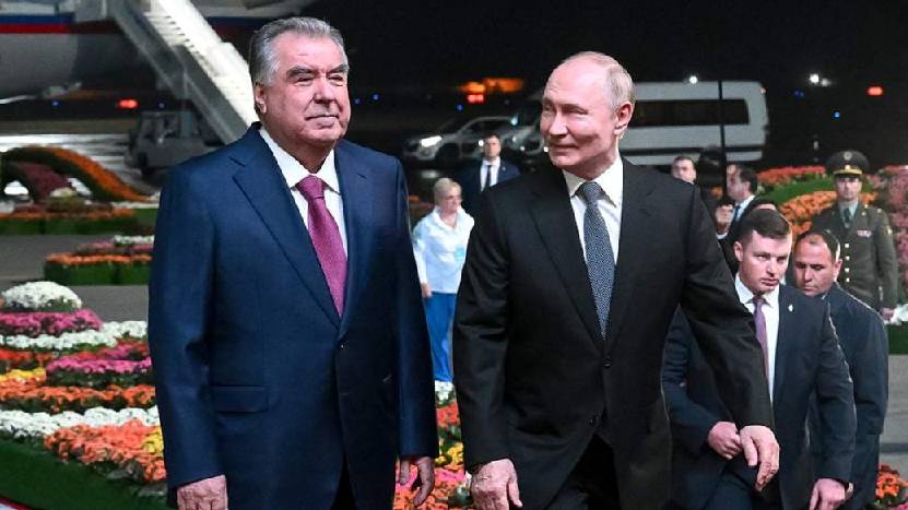 Путин прибыл с государственным визитом в Таджикистан