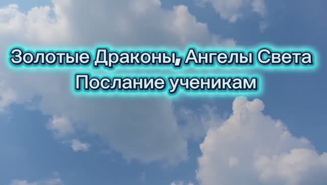 Золотые Драконы Ангелы Света  Послание ученикам 18.08.2025г 115 Послание