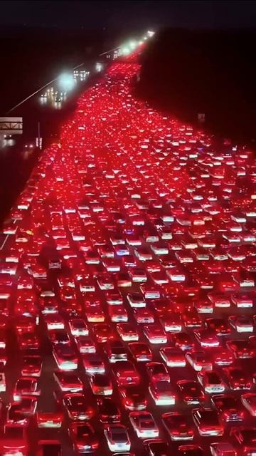 Пробки в Китае.