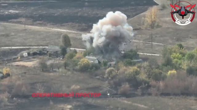 Ка-52 ВКС России уничтожили ПУ БпЛА ВСУ