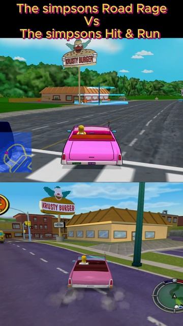 Сравнение The simpson Road Rage и The simpson Hit  Run Android AetherSX2 thesimpsons  games