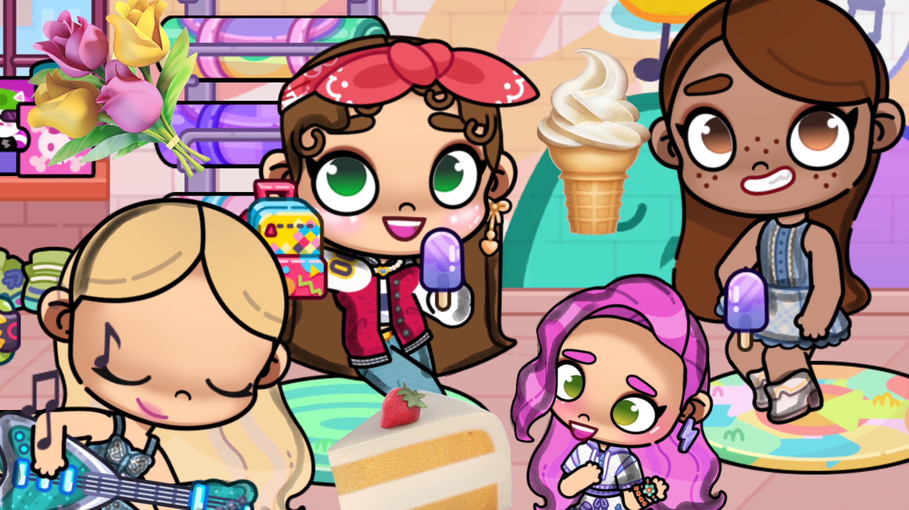 Коллабы с….. в описании