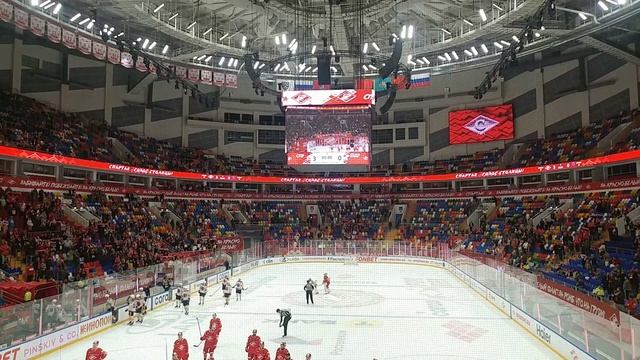 За красно-белых! Забивайте! Побеждайте! ХК Спартак Москва - ХК Шанхай Дрэгонс Шанхай 07.10.2025