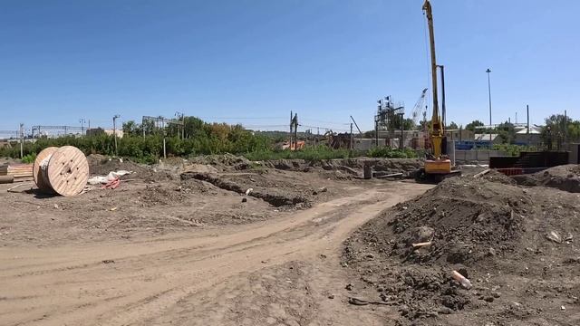 74 Ремонт моста для трамвайных путей.