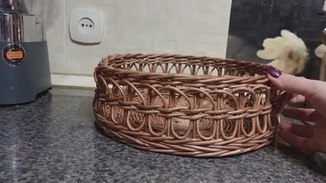 Плетение ажура из газетных трубочек