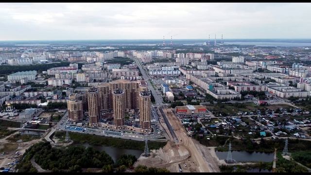 Сургут, аэросъемка. Осень.
