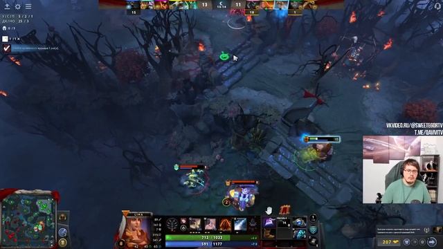 Dota 2! Lina! Мощно поднимаю ММР!