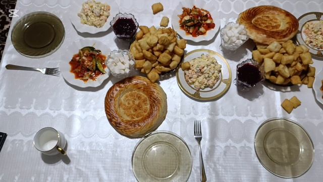 Бешбармак с лапшой.Чуйский вариант.Отдых после поездки.Влог