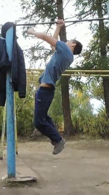 9 One Arm Pull Ups (6 Right Arm, 3 Left Arm)