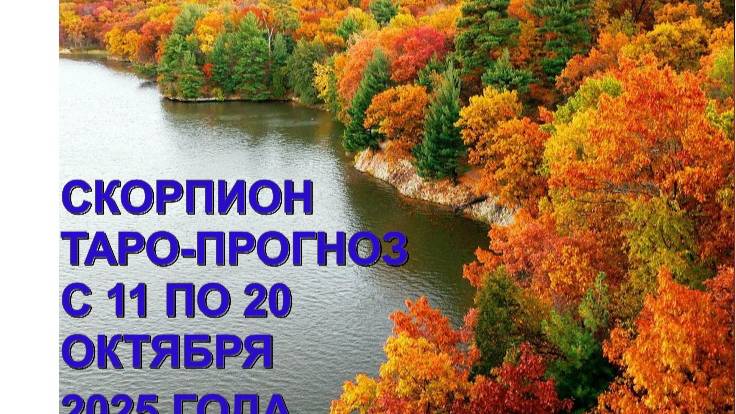 СКОРПИОН ТАРО-ПРОГНОЗ С 11 ПО 20 ОКТЯБРЯ 2025 ГОДА