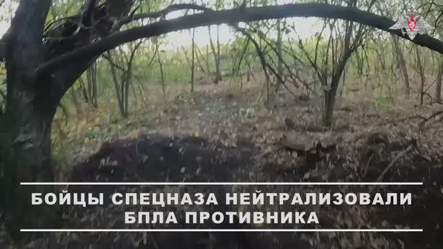Уничтожение дрона военнослужащими ГрВ «Запад»