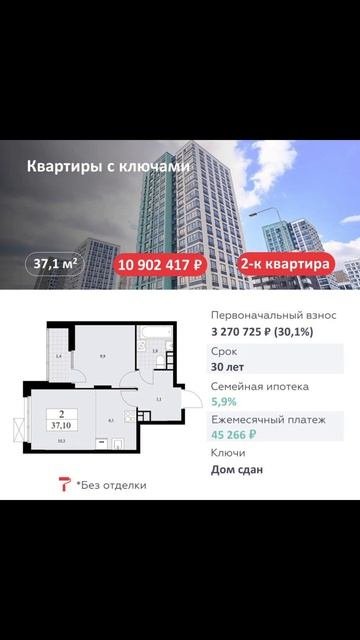 Квартиры с ключами