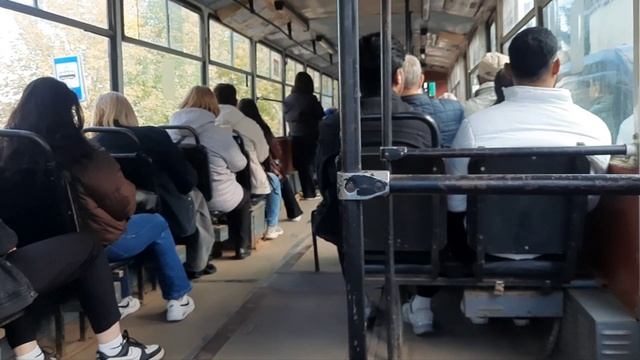 Russia Ufa Bashkiria Tram Trolleybus Bus поездка по городу на уттз горожанин башкирия 10 10 2025