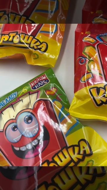 Маршмеллоу Зефир КАРТОШКА ФРИ Канди Клаб. Вкус Тутти-фрутти. Набор 30шт по 10гр