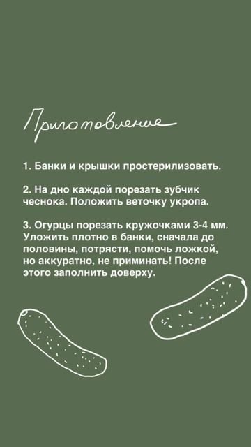 Сегодня делимся с вами необычным рецептом соления огурцов в банке 🌿