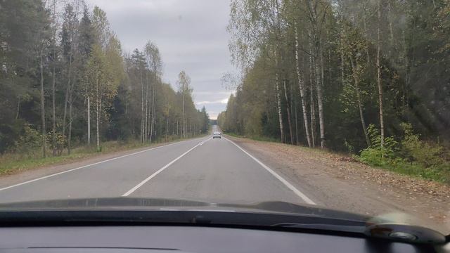 Дорога из Кирова в деревню Холуи 01.10.2025