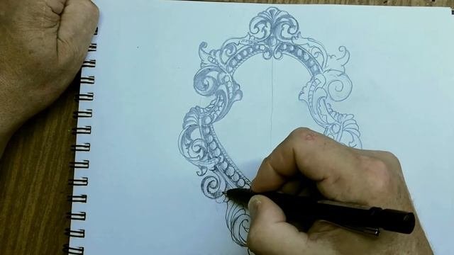 Рама для зеркала. Эскиз