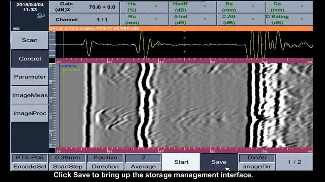 TOFD Scanning With Crawler PTS-P05