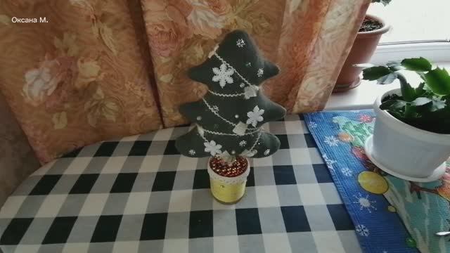 Текстильная новогодняя ёлочка
