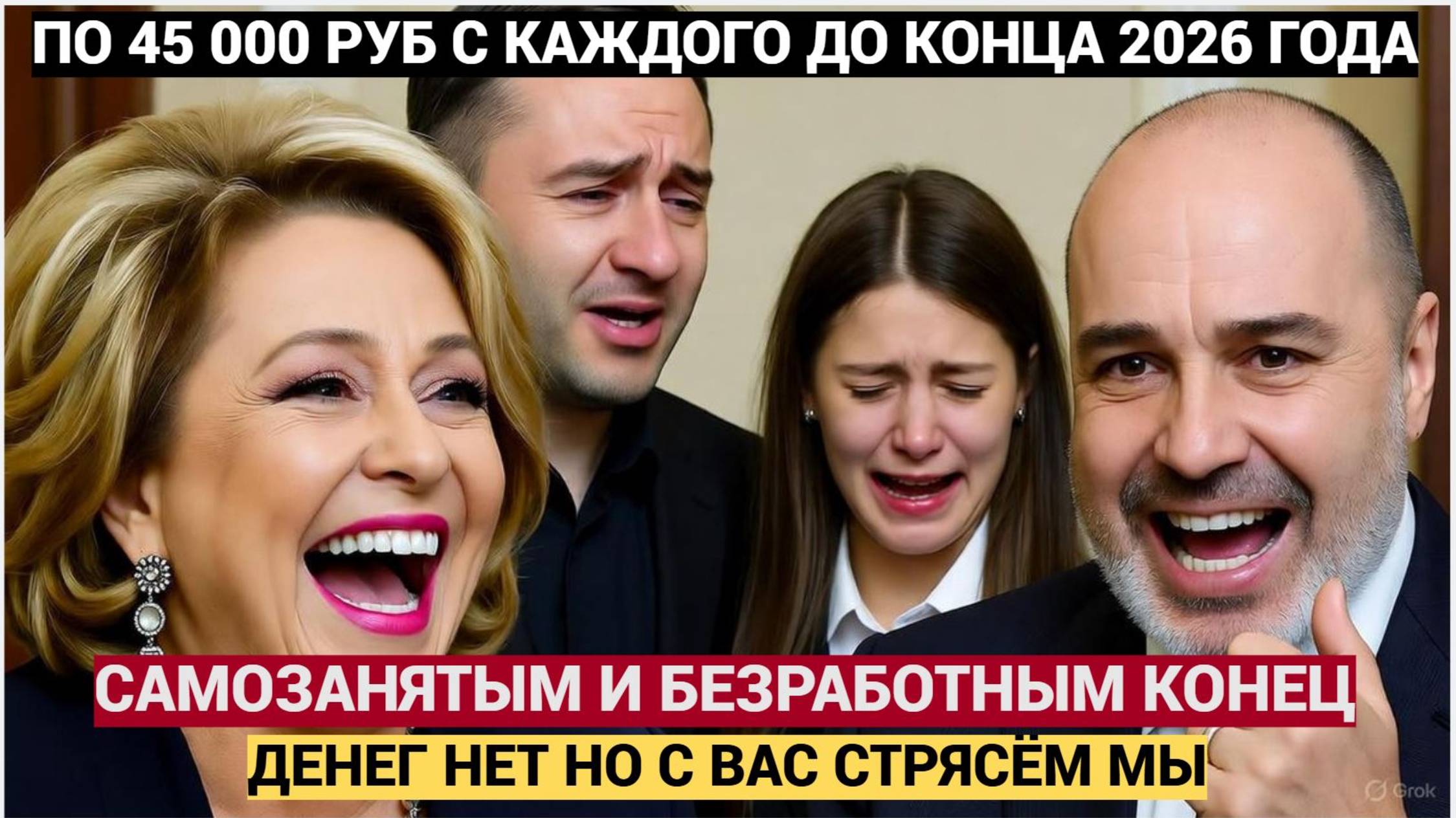 РОССИЯНЕ В ШОКЕ! МАТВИЕНКО ТРЕБУЕТ ОТМЕНИТЬ САМОЗАНЯТЫХ И ТУНЕЯДЦЕВ! 45 000 С КАЖДОГО!
