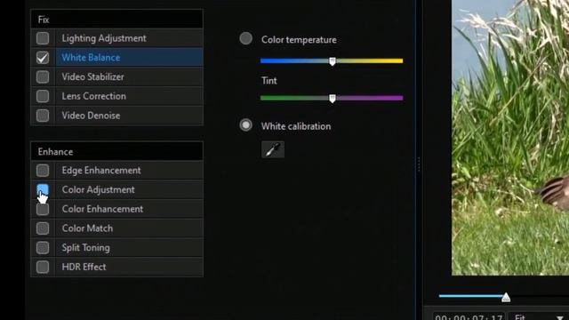 PowerDirector 20...- Первые шаги в настройке цвета