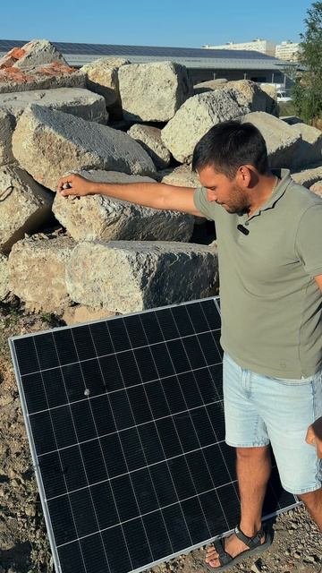 Выдержат ли солнечные панели град? Проверяем камнями 💥☀️