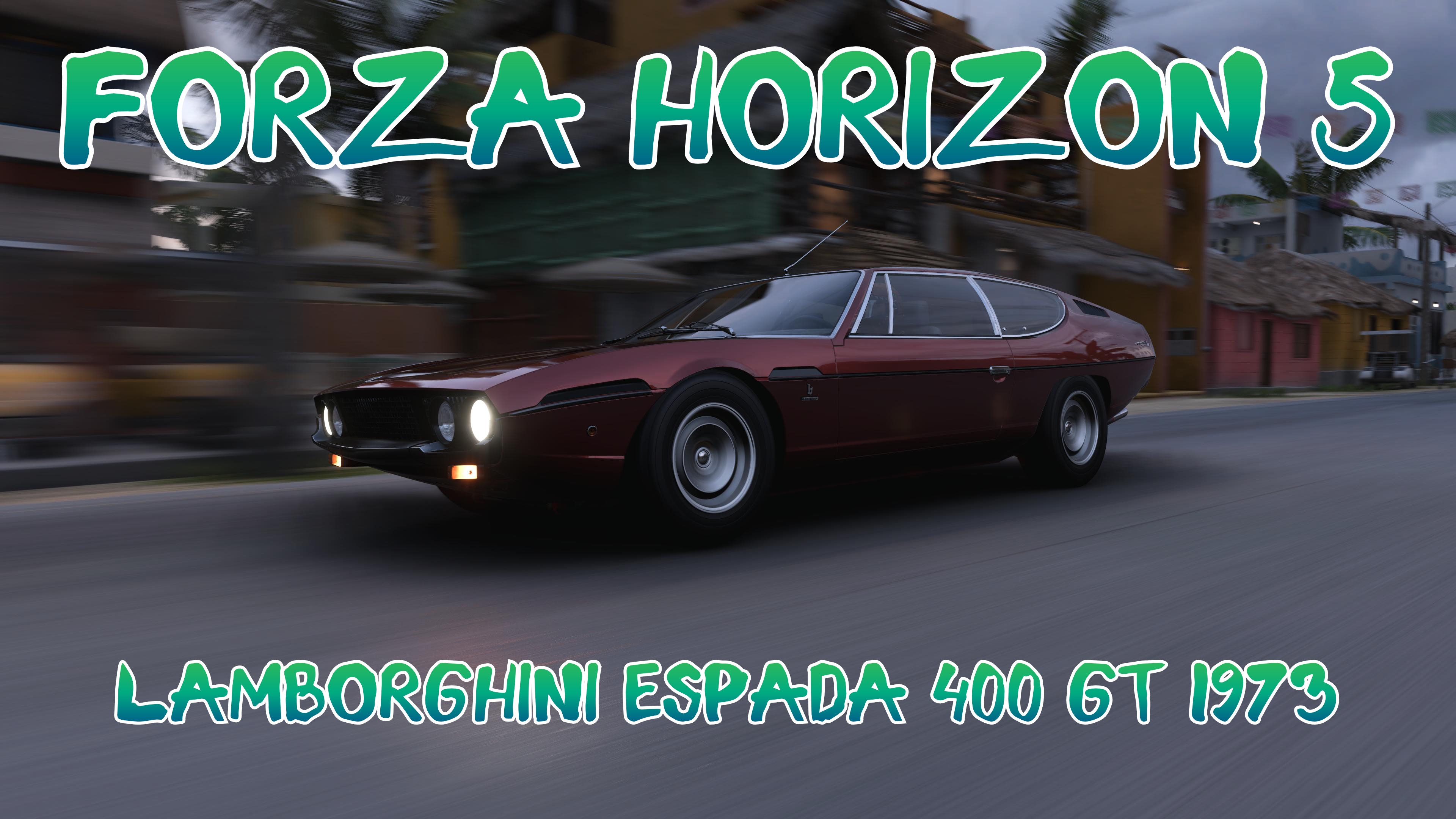 Lamborghini Espada 400 GT: Итальянская Красота 70-х Раскрашивает Горизонты Мексики (Forza Horizon 5)