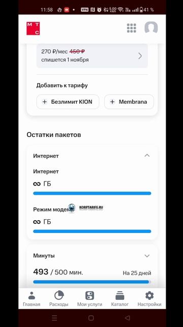 Безлимитный интернет 270.450.vs