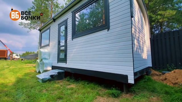 Установили Баню Парус 6 на 2,4 м в Московской области