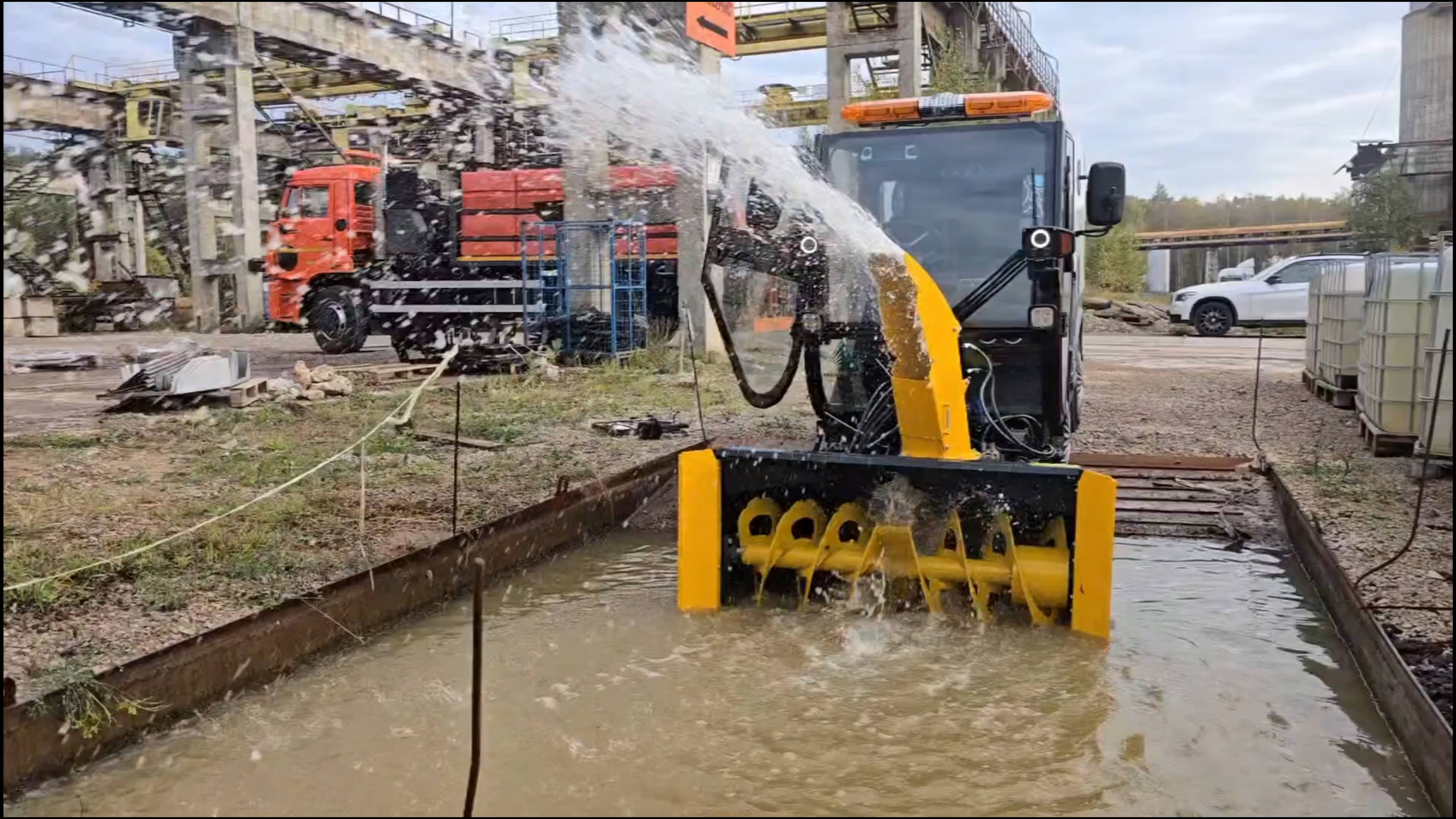 Фрезерно-роторное оборудование ВКМ 1500  испытания водой!